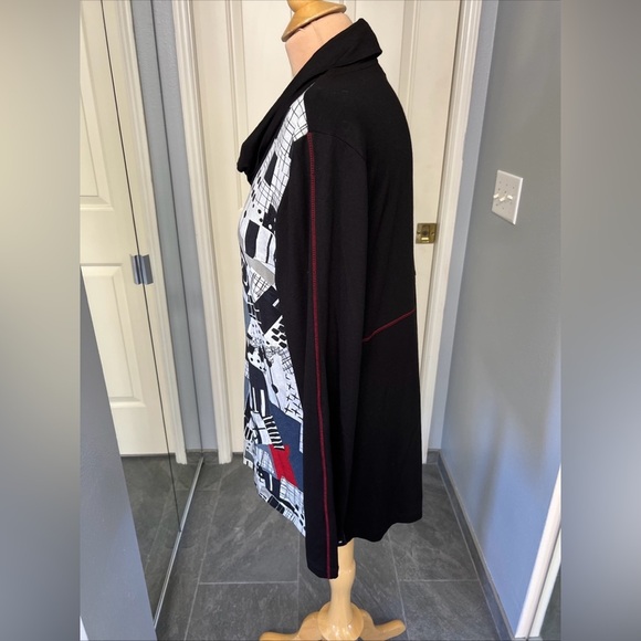 Simply Art by Dolcezza Abstract Print Tunic Top Art to Wear Funky - Picture 5 of 6